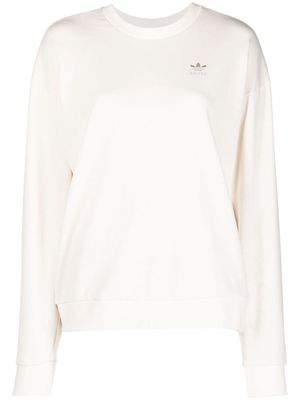 adidas embroidered-logo detail sweatshirt - Neutrals