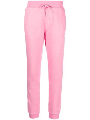 adidas embroidered-logo detail track pants - Pink