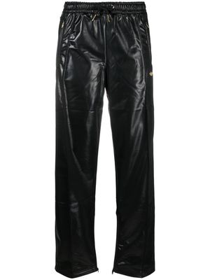 adidas faux-leather trousers - Black
