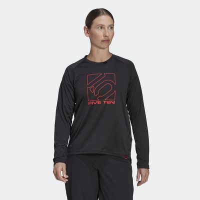 adidas Five Ten Long Sleeve Jersey Black M Womens