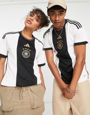 adidas Football Germany World Cup 2022 unisex home shirt in white