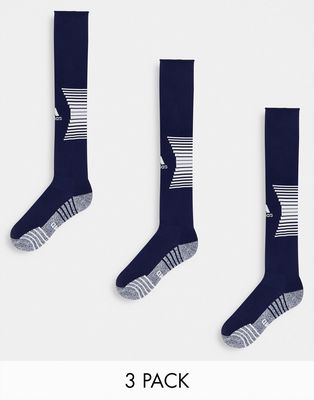 adidas Football Team Speed 3 socks in navy