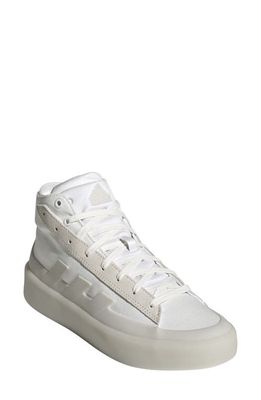 adidas Gender Inclusive ZNSORED High Top Sneaker in Crywht /Ftwwht /Ftwwht