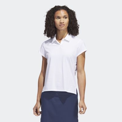 adidas Go-To Heathered Polo Shirt White Melange XS Womens
