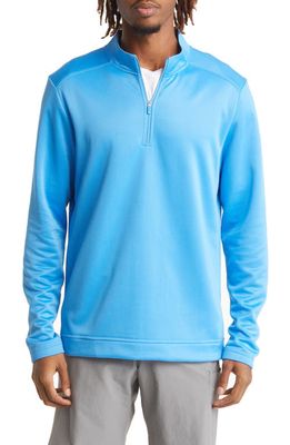 adidas Golf Club Quarter Zip Sweatshirt in Pulse Blue