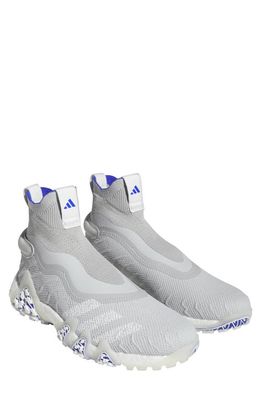 adidas Golf CODECHAOS Primeknit Spikeless Golf Shoe in Grey/White/Lucid