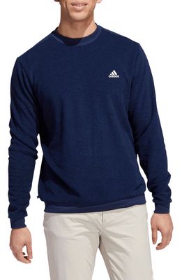 adidas Golf Crewneck Golf Sweatshirt in Collegiate Navy