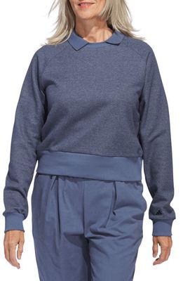 adidas Golf Go-To Collared Sweatshirt in Preloved Ink