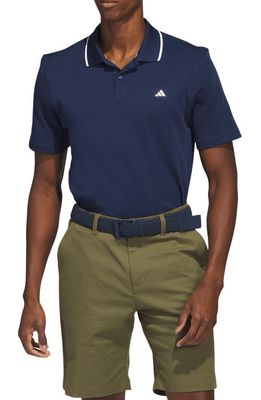 adidas Golf Go-To Cotton Blend Piqué Golf Polo in Collegiate Navy