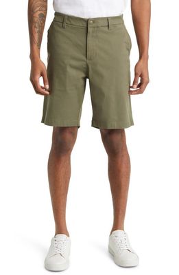 adidas Golf Go-To Stretch Flat Front Golf Shorts in Olive Strata