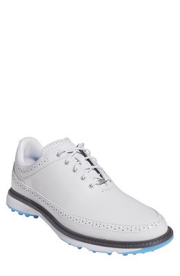 adidas Golf MC80 Spikeless Golf Shoe in Grey/Silver/Blue Burst