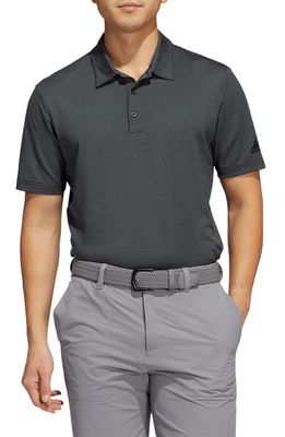 adidas Golf Otman Stripe Stretch Golf Polo in Black/Grey Six