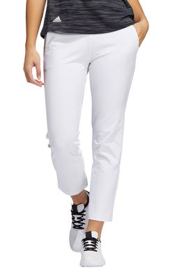 adidas Golf Pull-On Ankle Pants in White