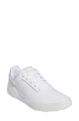 adidas Golf Retrocross Spikeless Golf Shoe in White/Crystal Jade