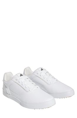 adidas Golf Retrocross Spikeless Golf Shoe in White/White/Navy