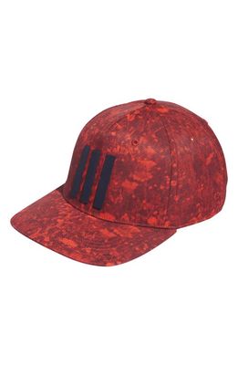 adidas Golf Tour 3-Stripes Golf Hat in Preloved Red