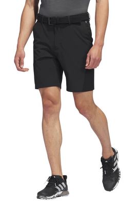 adidas Golf Ultimate Water Repellent Stretch Flat Front Shorts in Black