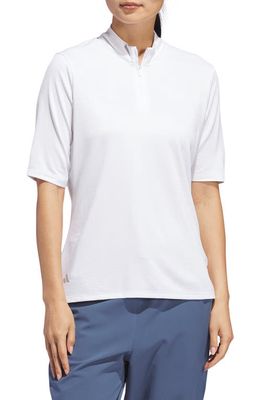 adidas Golf Ultimate365 HEAT.RDY Golf Top in White 