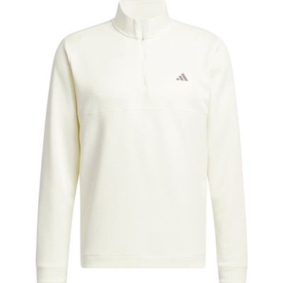 adidas Golf Ultimate365 Quarter Zip Golf Pullover in Ivory 