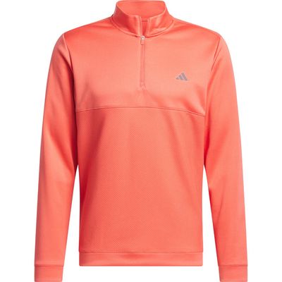 adidas Golf Ultimate365 Quarter Zip Golf Pullover in Preloved Scarlet 