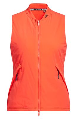 adidas Golf Ultimate365 Tour Frostguard Water Resistant Golf Vest in Bright Red