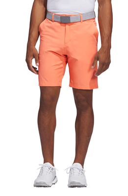 adidas Golf Ultimate365 Water Repellent Golf Shorts in Coral Fusion