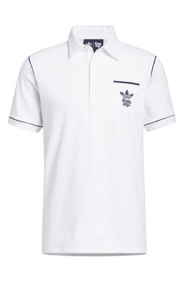 adidas Golf x Bogey Boys Cotton Blend Golf Polo in White