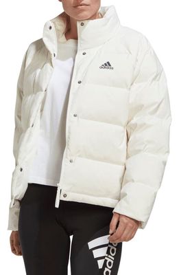 adidas Helionic Relaxed 600 Fill Power Down Jacket in White