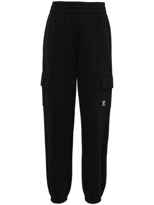 adidas jersey tapered track pants - Black