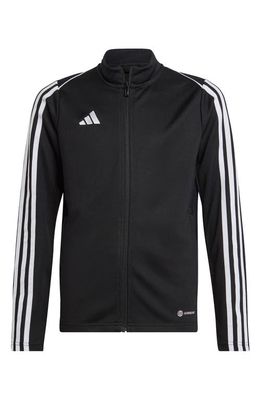 adidas Kids' 23 League Recycled Polyester Soccer Jacket in Black