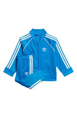 adidas Kids' Adicolor SST Recycled Polyester Track Jacket & Pants Set in Bluebird