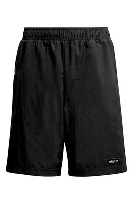 adidas Kids' Adventure Recycled Nylon Athletic Shorts in Black
