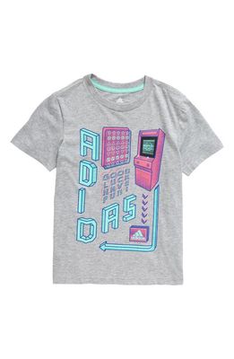 adidas Kids' Arcade Graphic T-Shirt in Grey Heather
