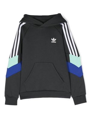 adidas Kids embroidered-logo hoodie - Grey
