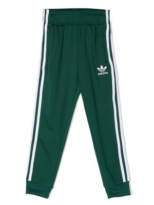 adidas Kids embroidered-logo track pants - Green