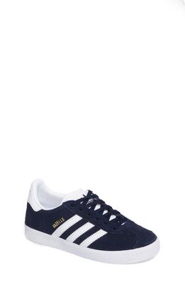 adidas Kids' Gazelle Low Top Sneaker in Collegiate Navy/White