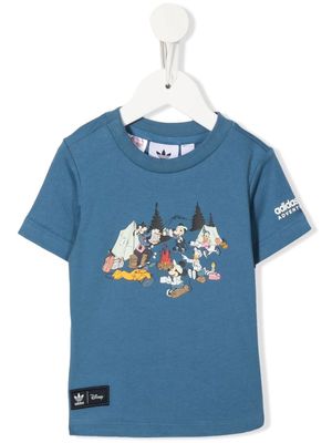 adidas Kids graphic-print cotton T-shirt - Blue