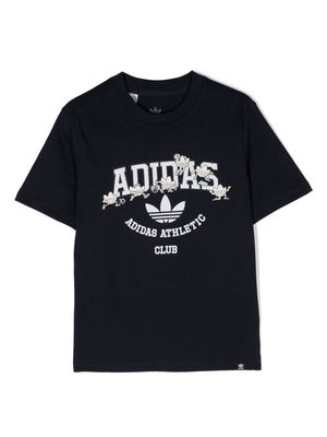 adidas Kids logo-print cotton T-shirt - Blue