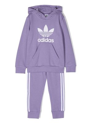 adidas Kids logo-print set - Purple