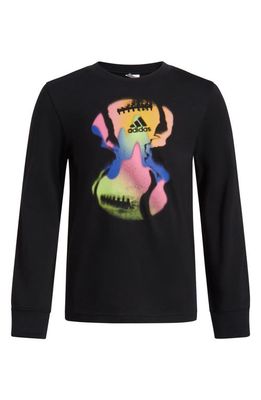 adidas Kids' Long Sleeve Graphic T-Shirt in Black