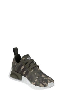 adidas Kids' NMD R1 Sneaker in Olive/White/Strata