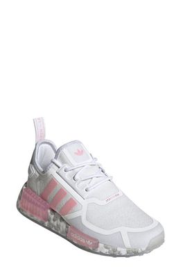 adidas Kids' NMD_R1 Sneaker in Crystal White/Light Pink