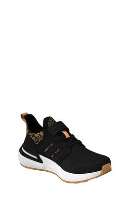 adidas Kids' Rapidasport Sneaker in Black/Black/Gold Metallic