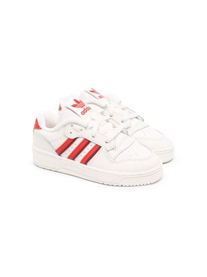 adidas Kids Rivalry leather low-top sneakers - White