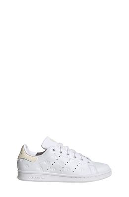 adidas Kids' Stan Smith Sneaker in White/White/Cream White