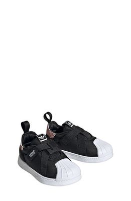 adidas Kids' Superstar 360 Sneaker in Black/Black/White