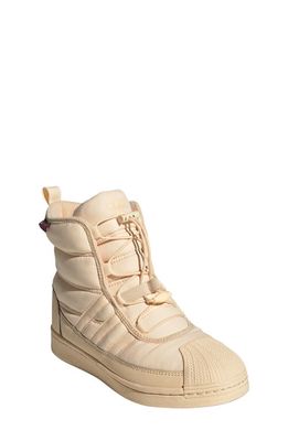 adidas Kids' Superstar Boot in Sand Strata/White