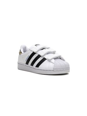 adidas Kids Superstar CF C "Leopard" sneakers - White