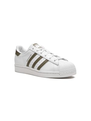adidas Kids Superstar low-top sneakers - WHITE/OLIVE