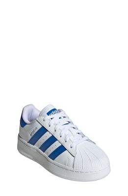 adidas Kids' Superstar XLG Lifestyle Sneaker in White/Blue/White